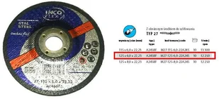 Tarcza Wypukła T27 125*6.0*22 - Akcesoria do urządzeń ogrodniczych - miniaturka - grafika 4