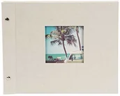 Albumy fotograficzne - Goldbuch Bella Vista blat śrubowy, len, piaskowoszary, 30 x 25 x 2 - miniaturka - grafika 1