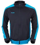 Kurtki i kamizelki sportowe męskie - Izas Kurtka męska Running irazu, czarny/niebieski royal, wielokolorowa, S IURRN00704BK/RYS - miniaturka - grafika 1