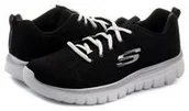 Buty sportowe damskie - Skechers Graceful-get Connected 12615-bkw - miniaturka - grafika 1