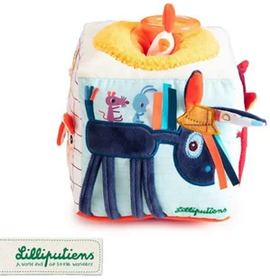 Lilliputiens Dźwiękowa kostka aktywizująca wielofunkcyjna Farma - Zabawki sensoryczne - miniaturka - grafika 2