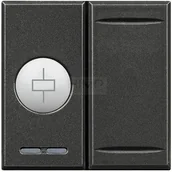 Systemy inteligentnych domów - Legrand Bticino MY HOME - Axolute aktor podtynkowy z 1 przekaźnikiem 2M antracytowy HS4672N HS4672N - miniaturka - grafika 1