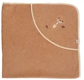 Okrycia kąpielowe dla dzieci - Sterntaler Ręcznik kąpielowy dla niemowląt, GOTS Otti - ponczo kąpielowe dla niemowląt, ręcznik z kapturem, ręcznik kąpielowy dla dzieci w paski z motywem - bio - brązowy 7122209 - miniaturka - grafika 1