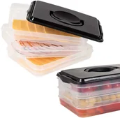 Pojemniki kuchenne - Vilde Pojemnik organizer na wędliny sery 3-poziomowy do lodówki 122617 - miniaturka - grafika 1