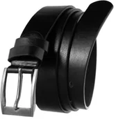 Paski - Cavaldi 4U Klasyczny pasek ze srebrną klamrą, model unisex, skóra ekologiczna, - miniaturka - grafika 1