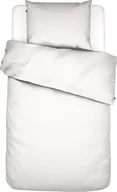 Pościel - Essenza Pościel Minte biała 135 x 200 cm z poszewką na poduszkę 80 x 80 cm 401244-100DE-034 - miniaturka - grafika 1