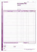 Druki akcydensowe - Emeko Tomecki I Płaczek S.k.a Druk Rachunek ryczałt A5 1+1 - miniaturka - grafika 1