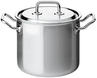 Garnki - Unbekannt Spring 0415580624 Brigade Premium mięsa/garnek na warzywa garnek z pokrywką, ze stali nierdzewnej, srebrny, 24,2 x 31,2 x 33,2 cm 415580624 - miniaturka - grafika 1