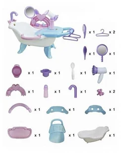 Wader QT Zestaw do Kąpania + akcesoria - Zabawki AGD - miniaturka - grafika 7