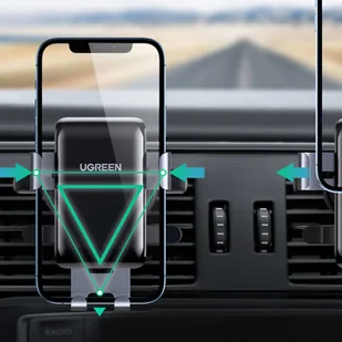 uGreen Uchwyt samochodowy UGREEN LP274 do kratki szary) 11534 - Uchwyty samochodowe do telefonów - miniaturka - grafika 2