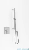 Zestawy prysznicowe - Kohlman Gixs zestaw prysznicowy na drążku chrom QW220GSP4 | - miniaturka - grafika 1