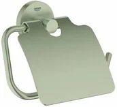Stojaki i wieszaki na papier toaletowy - Grohe GROHE uchwyt na papier WC-Essentials 40367, z pokrywką Hard Graphite - miniaturka - grafika 1