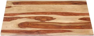 vidaXL Blat stołu, lite drewno sheesham, 15-16 mm, 70x70 cm vidaXL - Blaty meblowe i parapety okienne - miniaturka - grafika 3