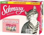 Mokra karma dla kotów - Schmusy Pakiet mieszany Ragout w galarecie - 48 x 100 g - miniaturka - grafika 1