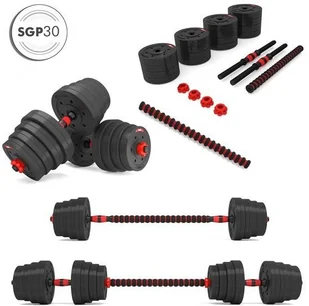 HMS Sztanga Sztangielki Hantelki Kompozyt Zestaw 30KG - Sztangi - miniaturka - grafika 3