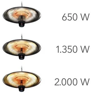 TROTEC Designerski sufitowy promiennik ciepła IR 2000 SC - Ogrzewanie przenośne - miniaturka - grafika 5