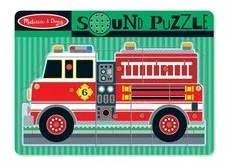 Melissa & Doug Puzzle dźwiękowe - Remiza strażacka 10736 - Układanki dla dzieci - miniaturka - grafika 3