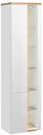 Szafki łazienkowe - Comad BAHAMA WHITE 800 Szafka wysoka z LED - miniaturka - grafika 1