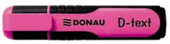 Zakreślacze - Donau Zakreślacz fluorescencyjny D-Text 1-5 mm linia) różowy - miniaturka - grafika 1