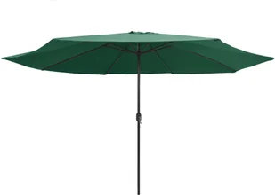 vidaXL Parasol ogrodowy na metalowym słupku, 400 cm, zielony vidaXL - Parasole ogrodowe - miniaturka - grafika 3