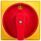 Inne akcesoria elektryczne - Lovato electric Sp. z o.o. Łącznik krzywkowy 0-1 4P 125A do wbudowania z pokrętłem żółto/czerwonym blokowany kłódką 7GN12592U65 - miniaturka - grafika 1