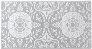 VidaXL Dywan na zewnątrz, jasnoszary, 80x150 cm, PP! 310448 VidaXL - Dywany zewnętrzne - miniaturka - grafika 3