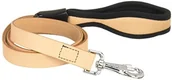 Smycze dla psów - Ferplast smyczy psa Giotto, wykonane ze skóry, beżowy - miniaturka - grafika 1
