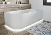 Wanny z hydromasażem - Riho Riho Desire Corner LED wanna narożna z hydromasażem Sparkle Mood lewa 180x84cm BD06005S1WI1170 - miniaturka - grafika 1