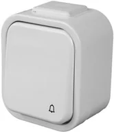 Dzwonki i gongi - Zamel Przycisk bezprzewodowy hermetyczny biały do dzwonka BULIK PDH-991 - miniaturka - grafika 1