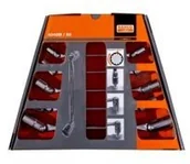 Klucze i nasadki - Bahco zestaw podwójny przegub kluczy nasadowych, 6-częściowy, ścienny uchwyt do telewizora 4040M/S6 - miniaturka - grafika 1