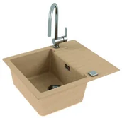 Zlewozmywaki - Alveus Cadit 10 Zlewozmywak granitowy jednokomorowy 59x50 cm beżowy 1132019 - miniaturka - grafika 1