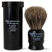 Akcesoria do golenia męskie - Taylor of Old Bond Street Pędzel podróżny do golenia z borsuczego włosia czarny P2190B - miniaturka - grafika 1