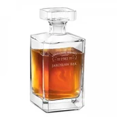 Karafki - Murrano Szklana Karafka Burbon Z Grawerem Whiskey KARB-014 - miniaturka - grafika 1