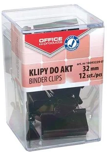 Office products OFFICE PRODUCTS Klipy do dokumentów 32mm, 12szt., w pudełku, czarne 18093229-05 - Spinacze i klipsy do papieru Office products OFFICE PRODUCTS Klipy do dokumentów 32mm, 12szt., w pudełku, czarne 18093229-05 - Spinacze i klipsy do papieru - miniaturka - grafika 1