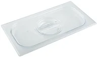 Pojemniki i kosze gastronomiczne - APS Pokrywa prostokątna z poliwęglanu GN 1/9 176x108 mm, przeźroczysta | 82059 82059 - miniaturka - grafika 1