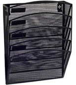 Półki na dokumenty - Grand Pojemnik na dokumenty naścienny GR080 czarny KA7142 - miniaturka - grafika 1