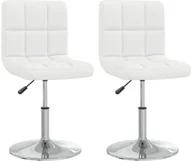 Krzesła - vidaXL Krzesła stołowe, 2 szt., białe, sztuczna skóra - miniaturka - grafika 1