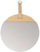 Lustra - SPLENDID Lustro okrągłe BORAS na pasku beżowe śr. 30 cm - miniaturka - grafika 1