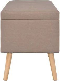 vidaXL Stołki ze schowkami, 3 szt., brązowe, tkanina vidaXL - Pufy i podnóżki - miniaturka - grafika 4
