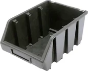 Szafy i regały magazynowe - VOREL pojemnik magazynowy czarny m 170 x 240 x 126 78833 - miniaturka - grafika 1