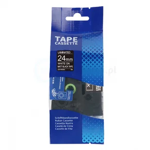 Brother strefadrukarek.pl Taśma TZe-MQ355 24mm x 5m matowy czarny biały nadruk - zamiennik| OSZCZĘDZAJ DO 80% - ZADZWOŃ! 730811399 PROMOCJA! TZE-MQ355 - Taśmy do drukarek barwiące - miniaturka - grafika 2
