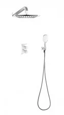 Omnires Parma zestaw prysznicowy podtynkowy termostatyczny SYSPM17ACRB chrom/biały - Zestawy prysznicowe - miniaturka - grafika 2