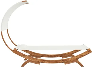 vidaXL Lumarko Hamak z zadaszeniem, 100 x 216 x 162 cm, lite drewno świerkowe! 313945 - Hamaki - miniaturka - grafika 10