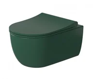 Miski WC - Massi Miska wisząca WC MOLIS GREEN RIMLESS 35x54x32 z deską wolnoopadającą SLIM DURO MSM-0013RIMSLIM-GR - miniaturka - grafika 1