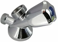 Akcesoria i części do pralek i suszarek - SOMATHERM Somatherm 90-15 for You-Robinet zasilanie pralki z wyjściem 20/27, ze zintegrowaną lampką ścienną, kolor szary HML90-15 - miniaturka - grafika 1