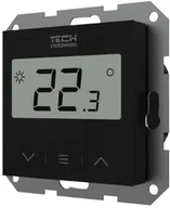 Regulatory i termostaty - Tech STEROWNIKI PRZEWODOWY REGULATOR POKOJOWY DWUSTANOWY DORAMKOWY CZARNY F-2Z V1 W_POK.F2.6_F2Z.02.PL01 - miniaturka - grafika 1