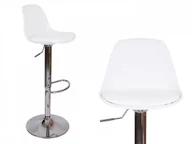 Taborety i hokery - KB Krzesło barowe RICA białe HOKER RICARDO BIA(1) - miniaturka - grafika 1