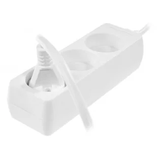 PLAST-ROL Listwa zasilająca PLAST-ROL Przedłużacz 3-gniazda b/u 10A 1,5m biały PS-360 W-97471) W-97471 - Listwy zasilające - miniaturka - grafika 2