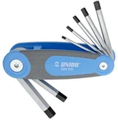 Klucze i nasadki - UNIOR Zestaw kluczy trzpieniowych 2.5-10 sześciokątnych w uchwycie - 220FH 617146 - miniaturka - grafika 1