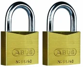 Kłódki - Abus ABUS  65/40 40 MM z mosiądzu z kłódką Twin Carded  abu6540tc - miniaturka - grafika 1